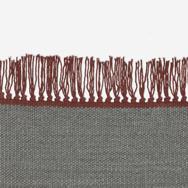 Vintage Cross Coloured Fringes Rug