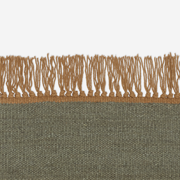 Vintage Cross Coloured Fringes Rug