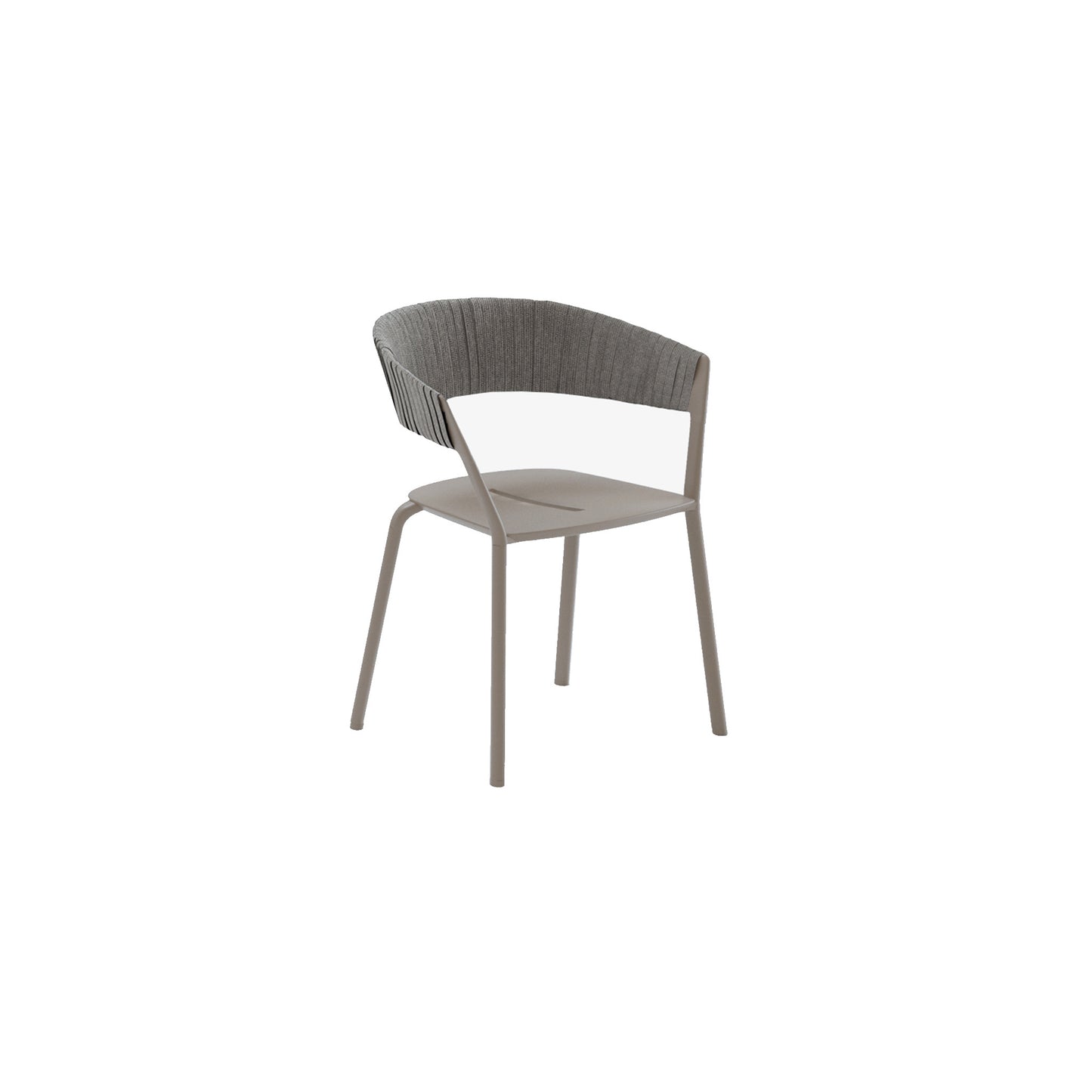 Ria Dining Armchair With Partially Woven Rope