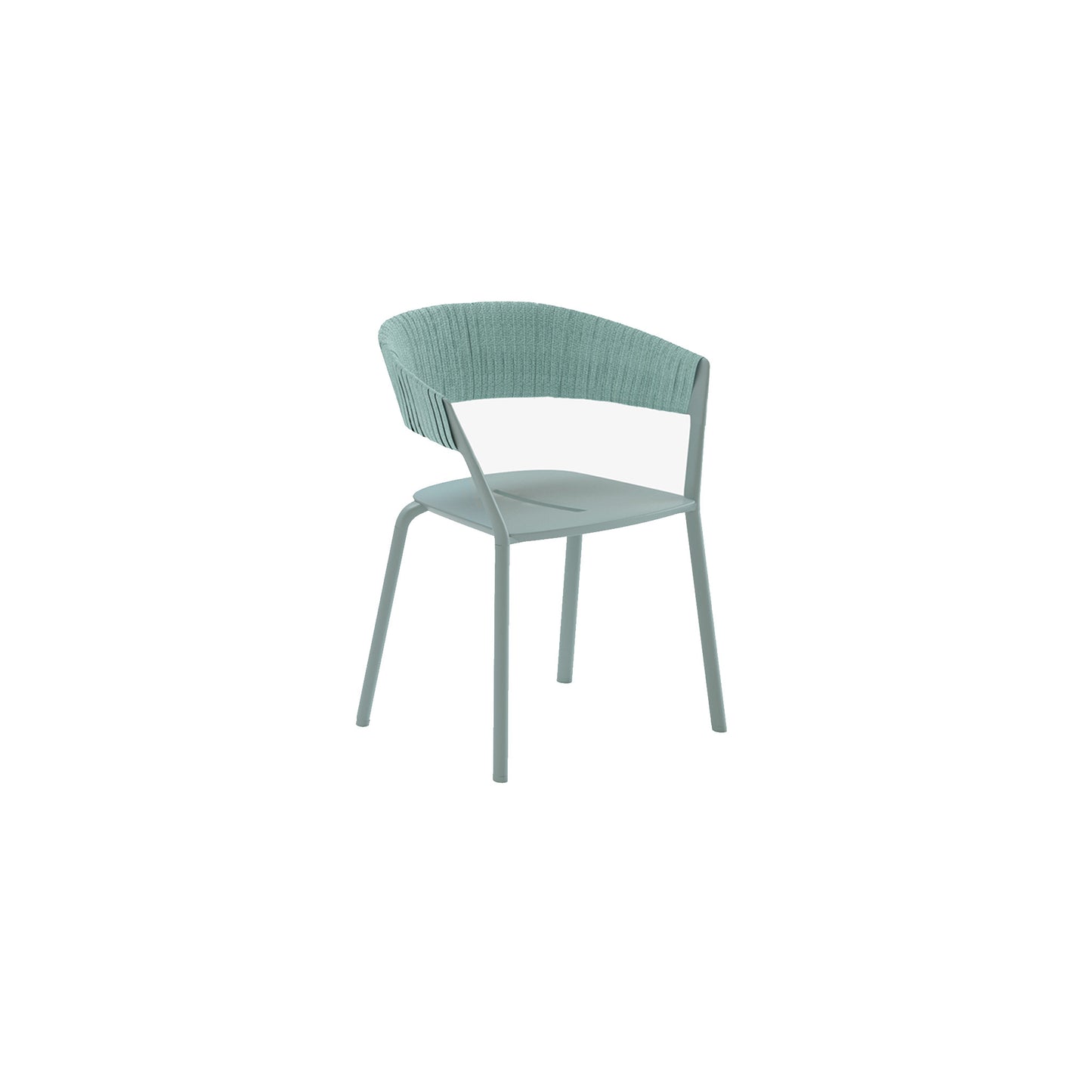 Ria Dining Armchair With Partially Woven Rope