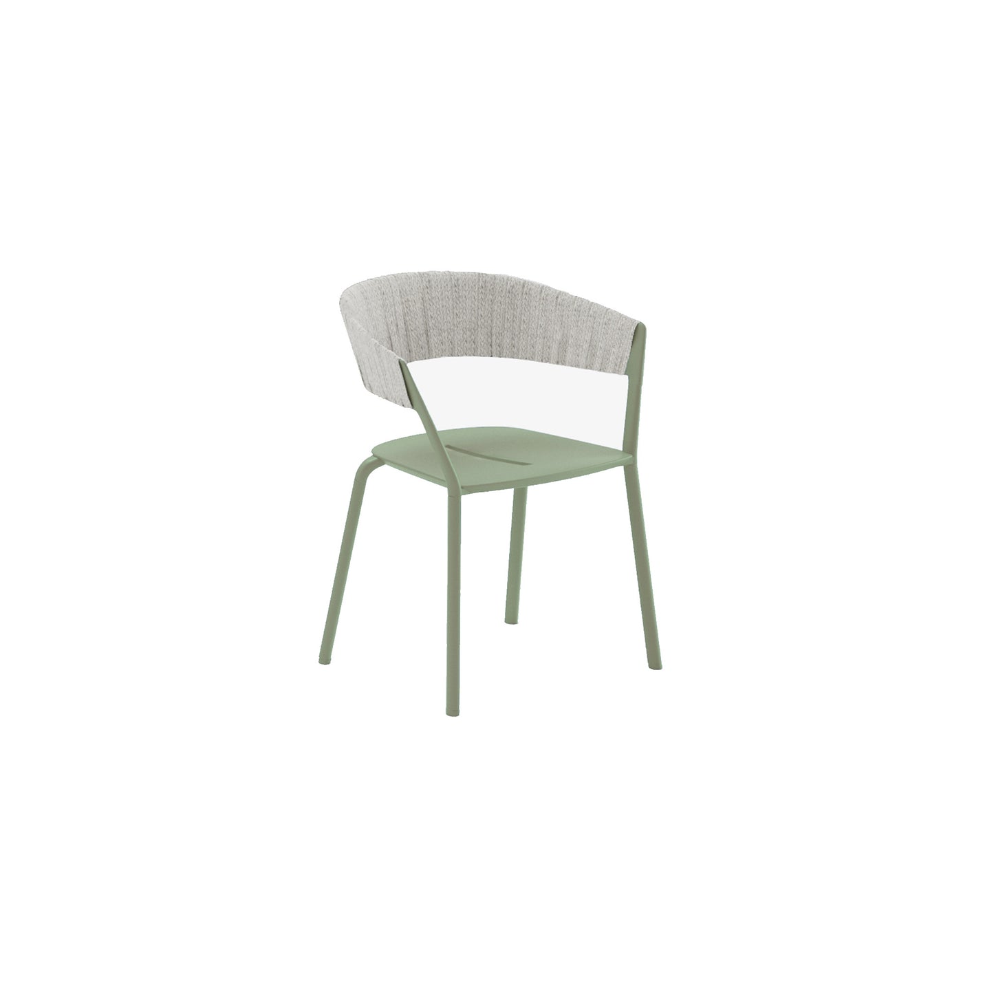 Ria Dining Armchair With Partially Woven Rope