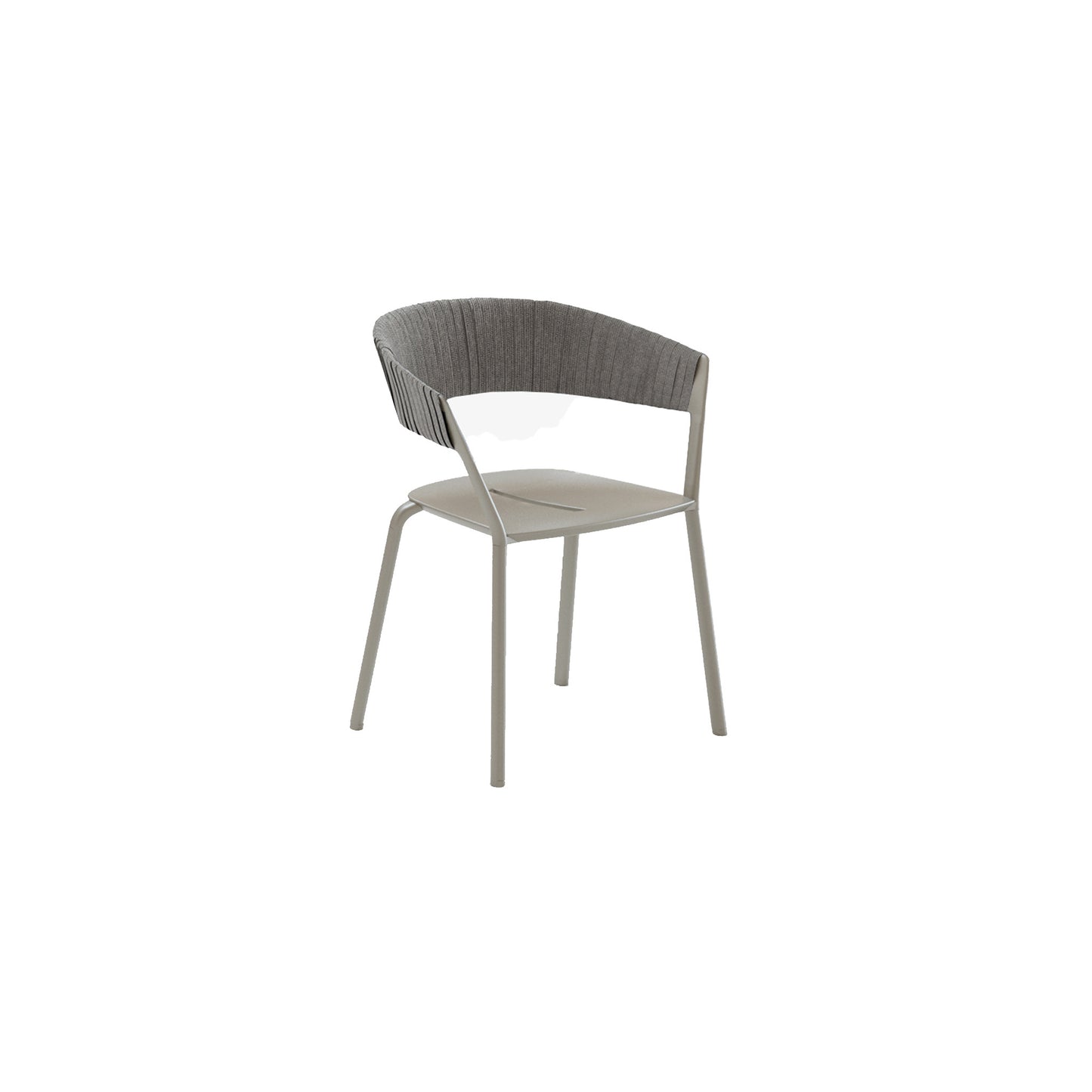 Ria Dining Armchair With Partially Woven Rope