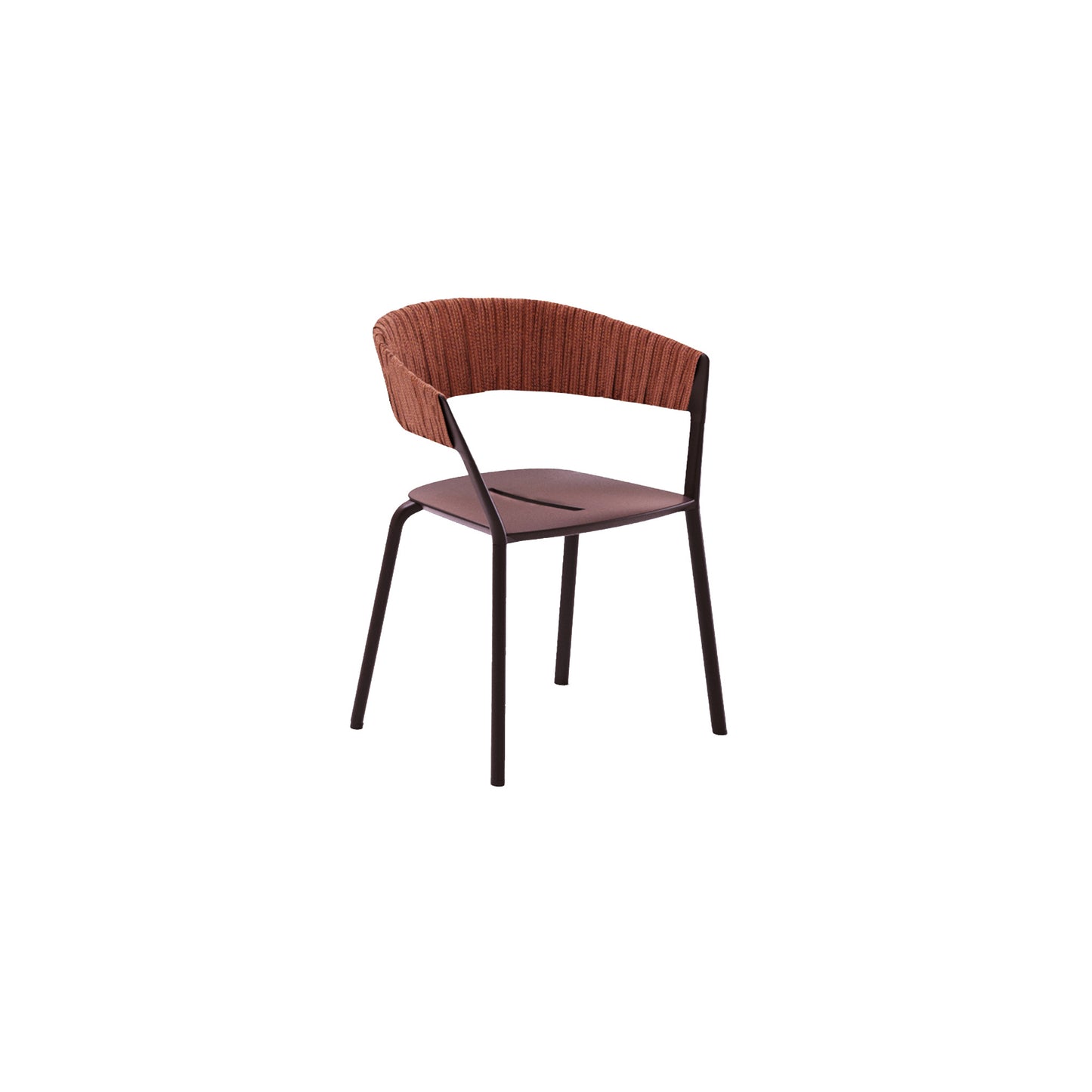 Ria Dining Armchair With Partially Woven Rope