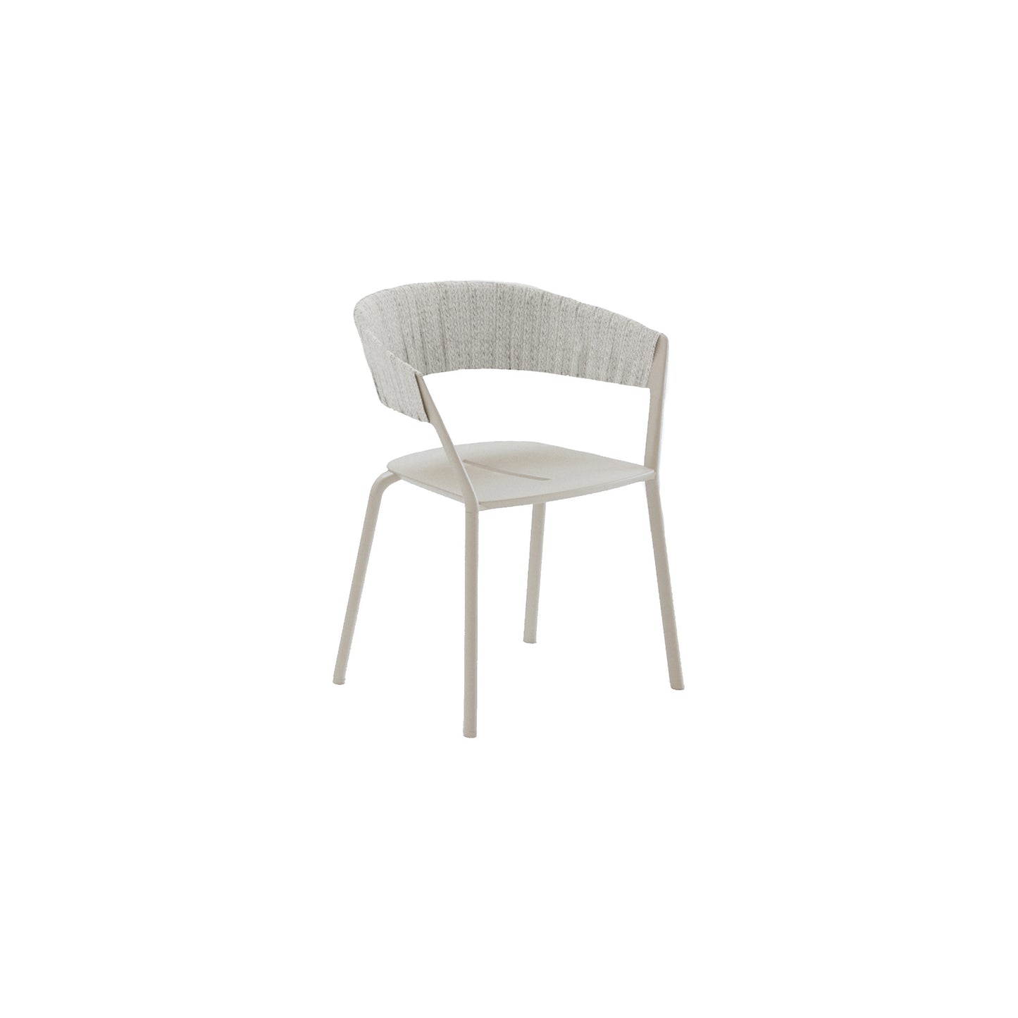 Ria Dining Armchair With Partially Woven Rope