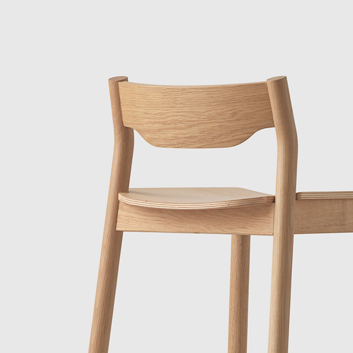 Tangerine Stool With Back