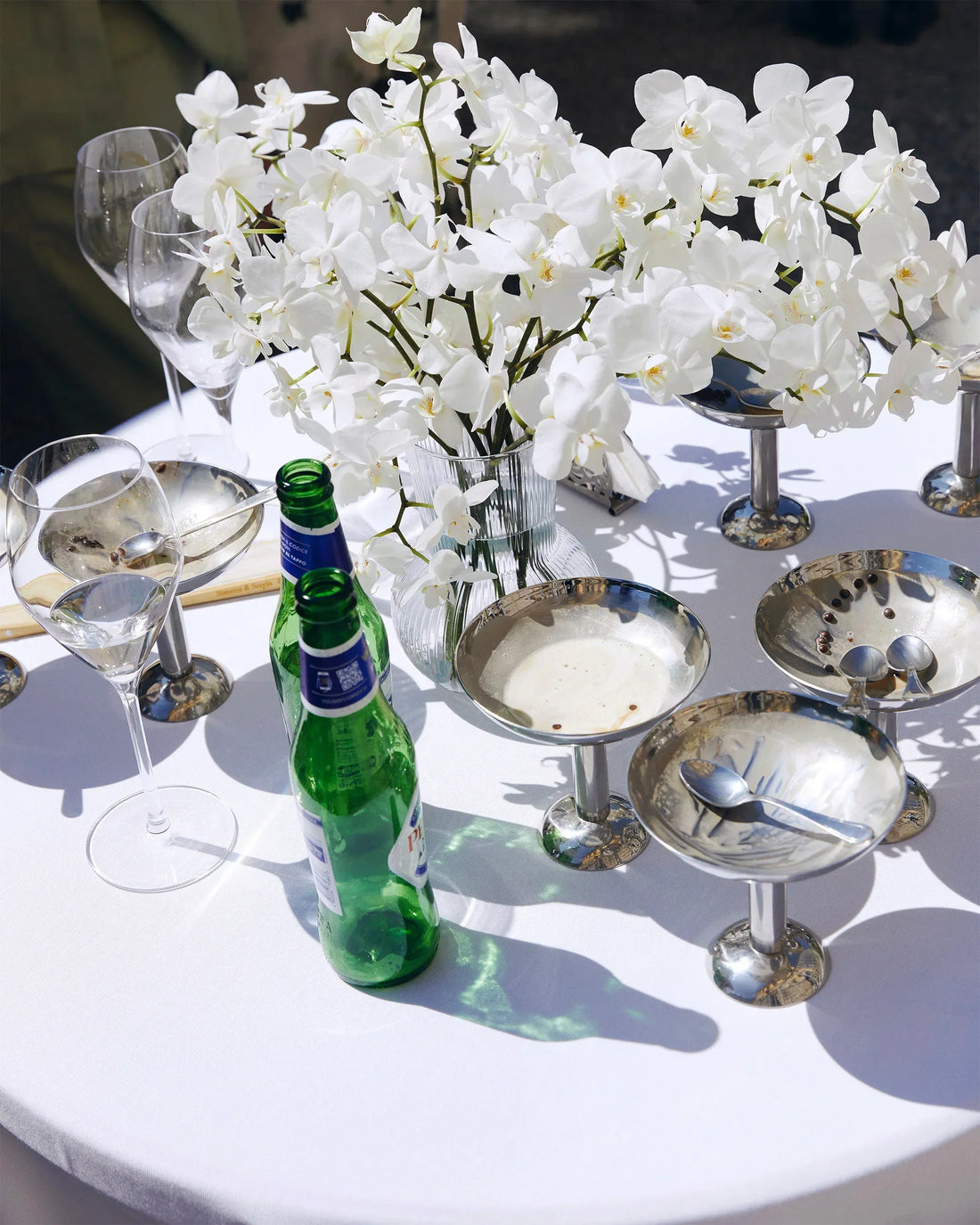 Champagne Coupes at Lake Como