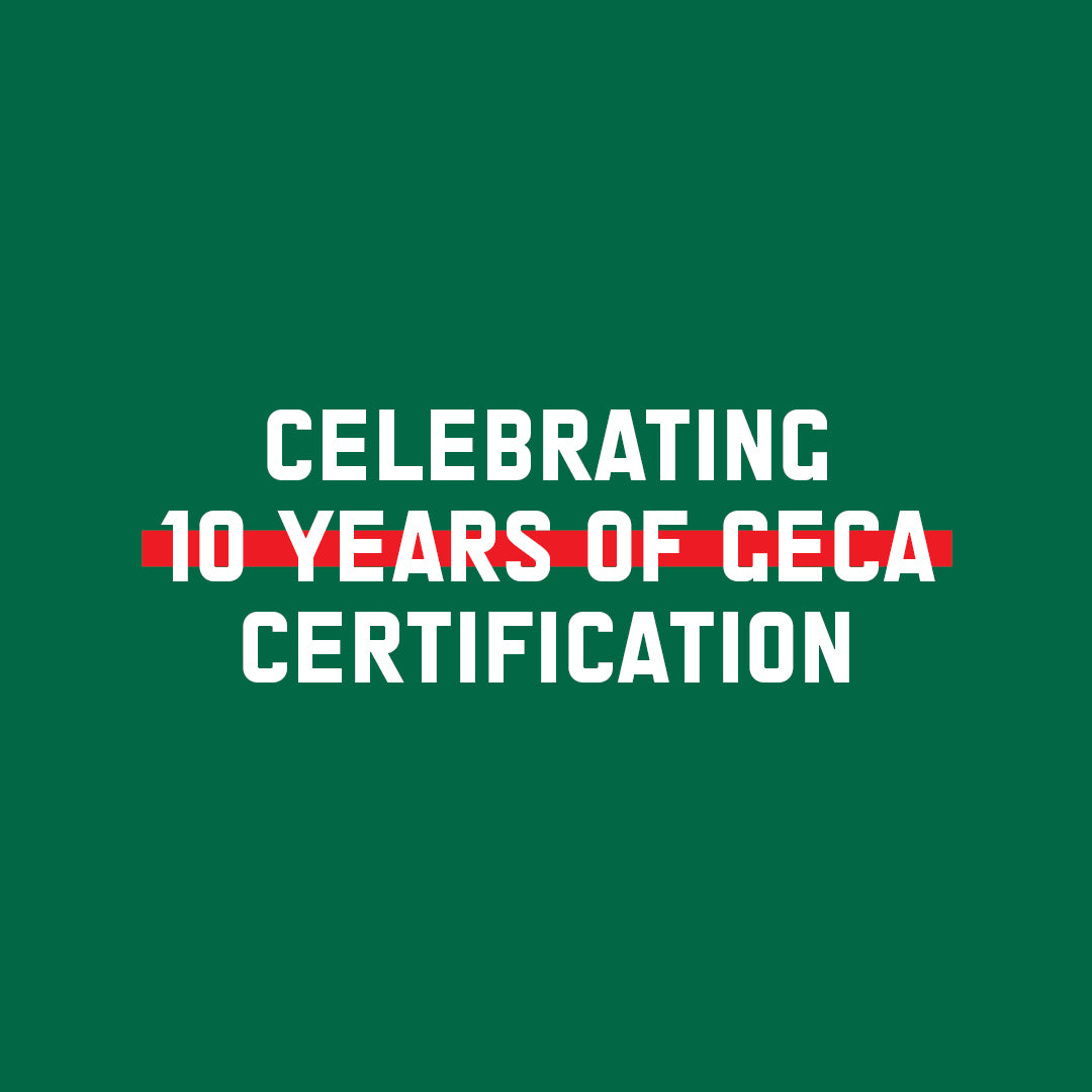 10 Years, 10 GECA Certified Products