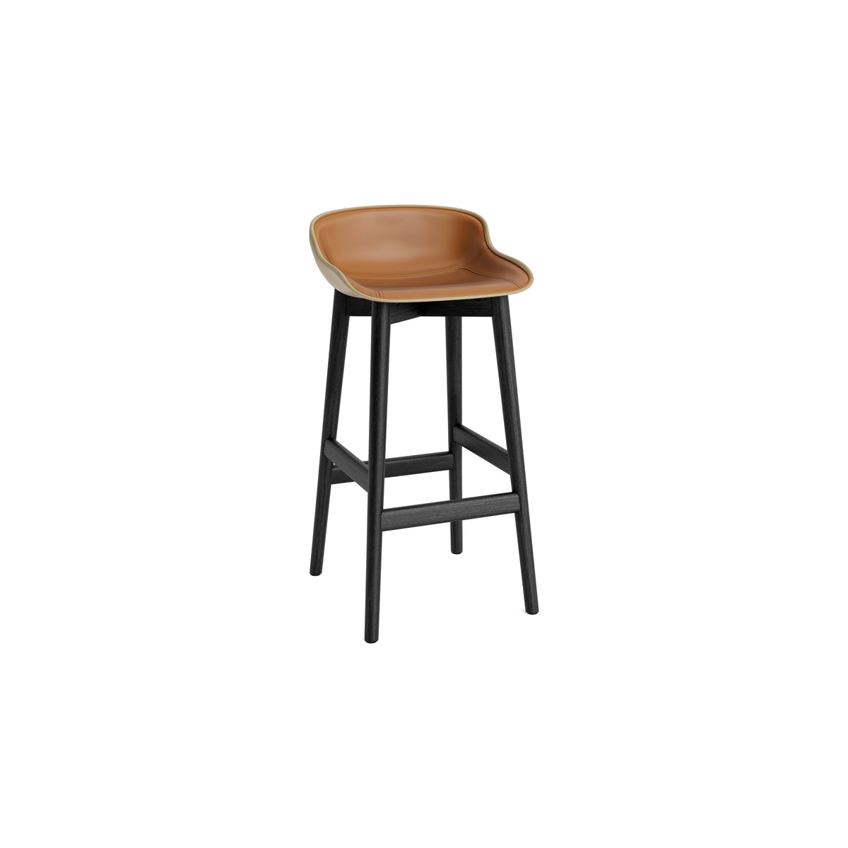 Hyg Stool Wood Front Upholstery