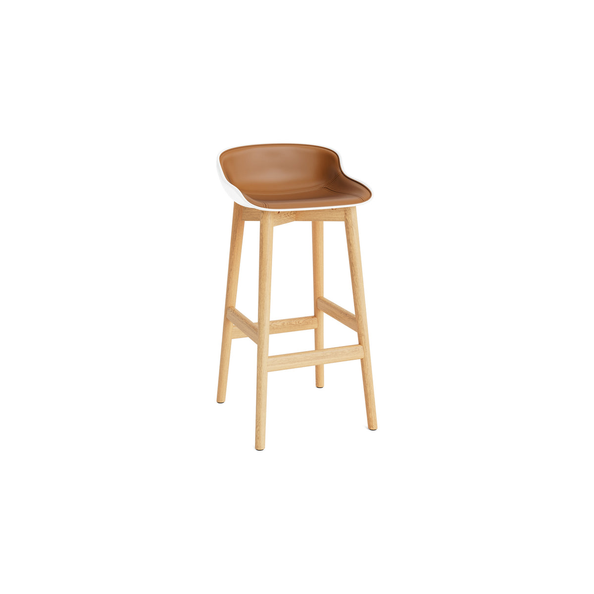 Hyg Stool Wood Front Upholstery