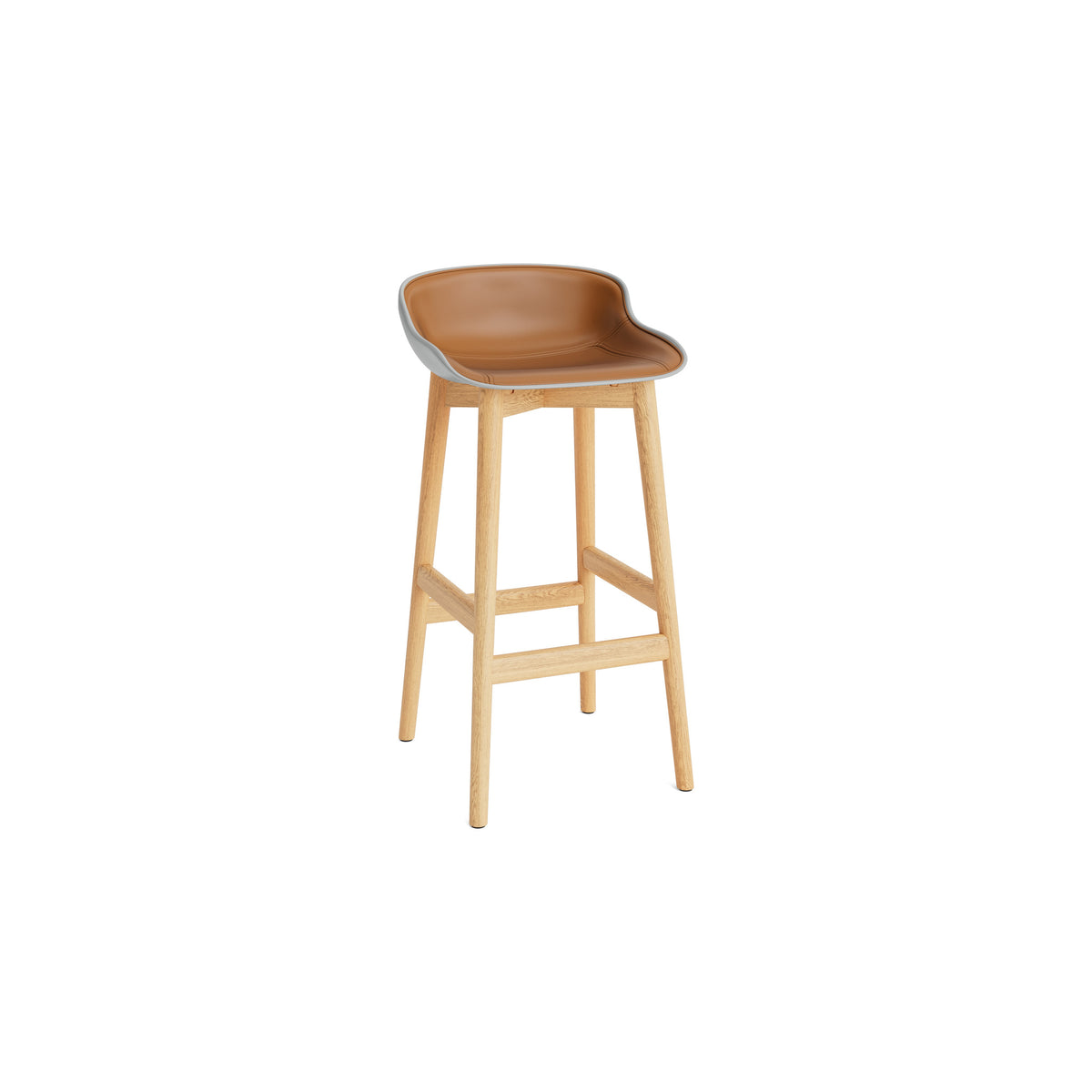 Hyg Stool Wood Front Upholstery