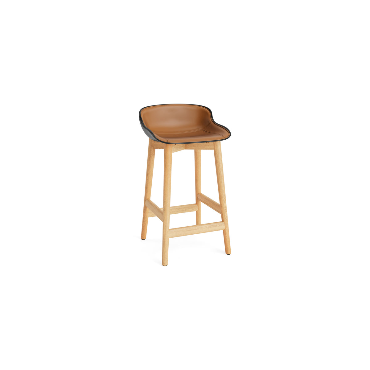 Hyg Stool Wood Front Upholstery