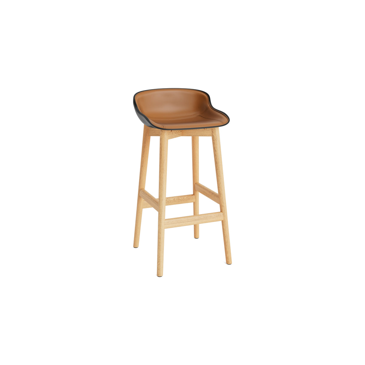 Hyg Stool Wood Front Upholstery