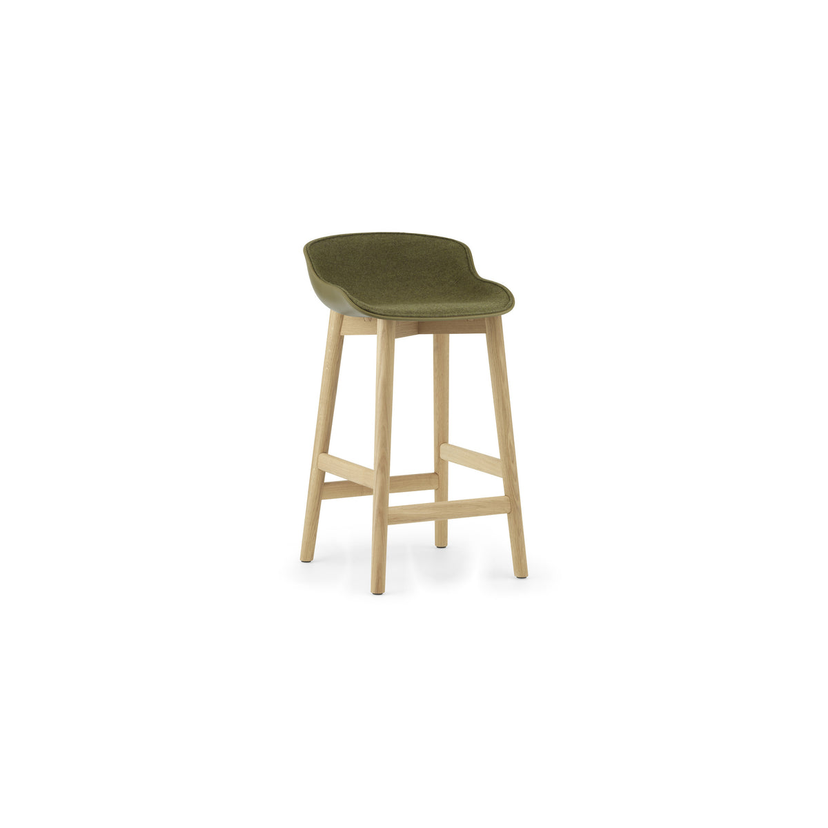 Hyg Stool Wood Front Upholstery
