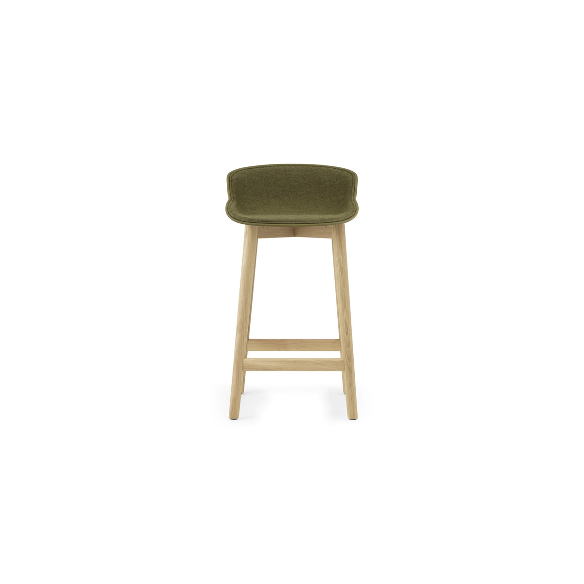 Hyg Stool Wood Front Upholstery
