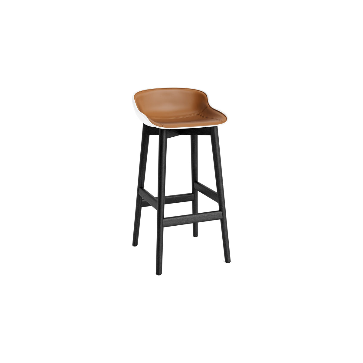 Hyg Stool Wood Front Upholstery