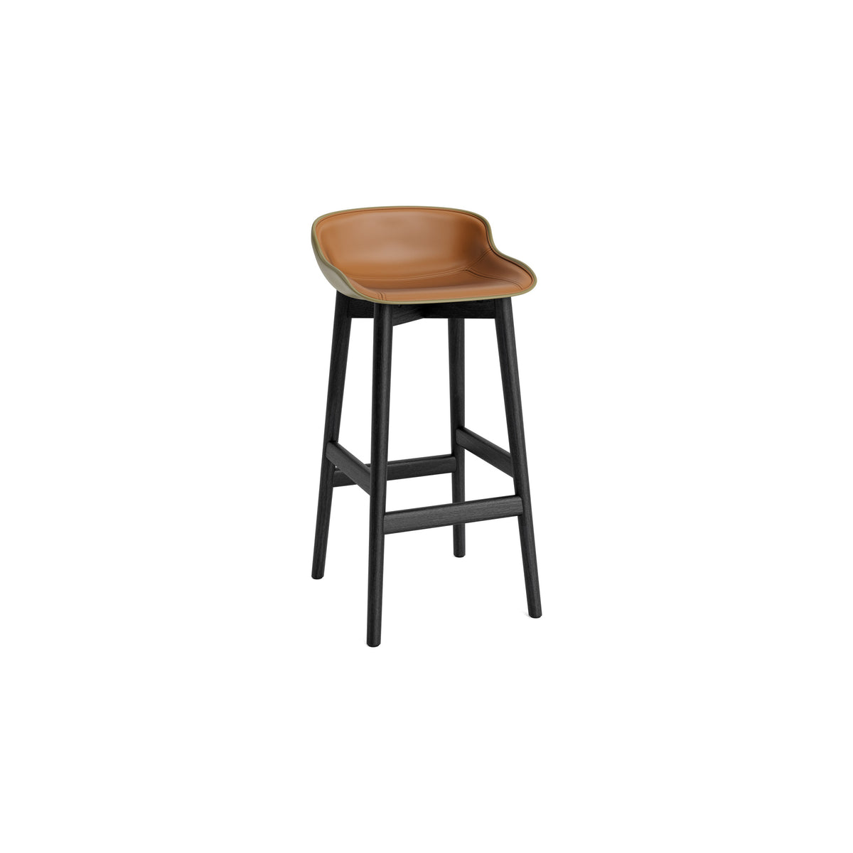 Hyg Stool Wood Front Upholstery