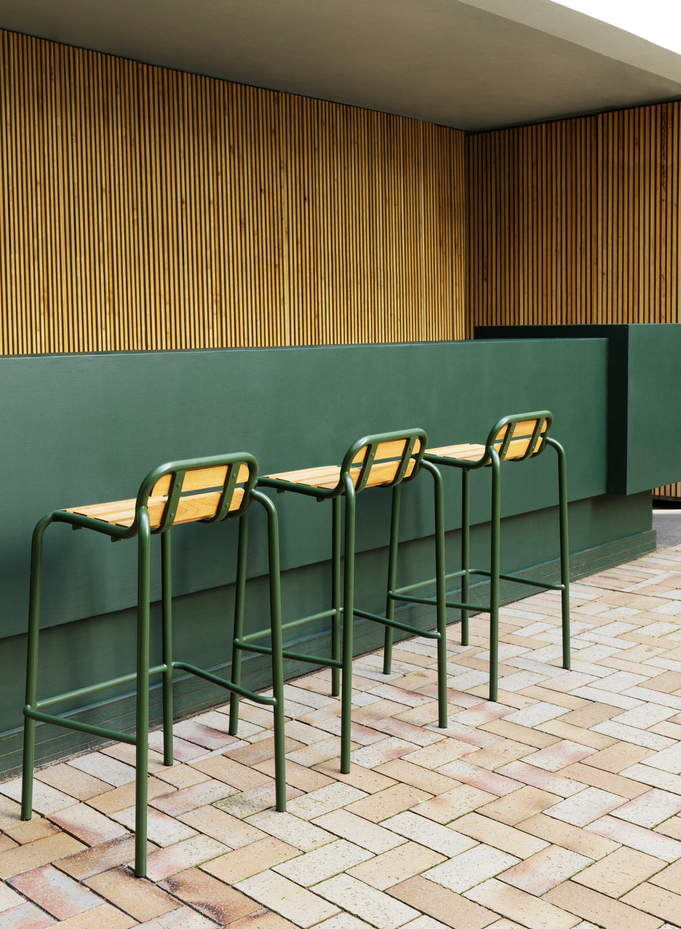 Vig Stool Wood | Outdoor Stool | District – District Furniture