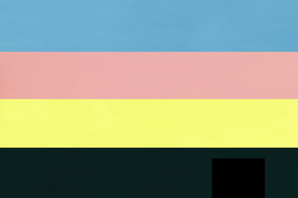 Pink and Sulfur Yellow Stripe
