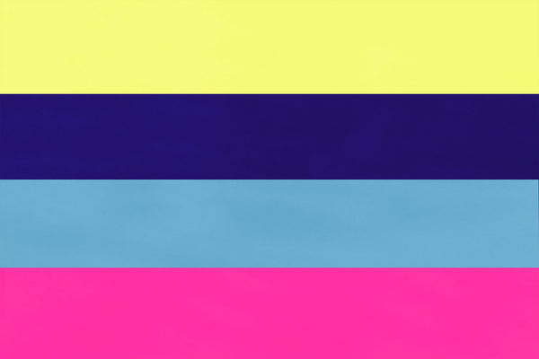 Night Blue and Sky Blue Stripe