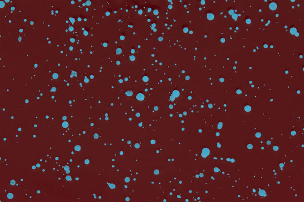 Burgundy / Sky Blue Splatter