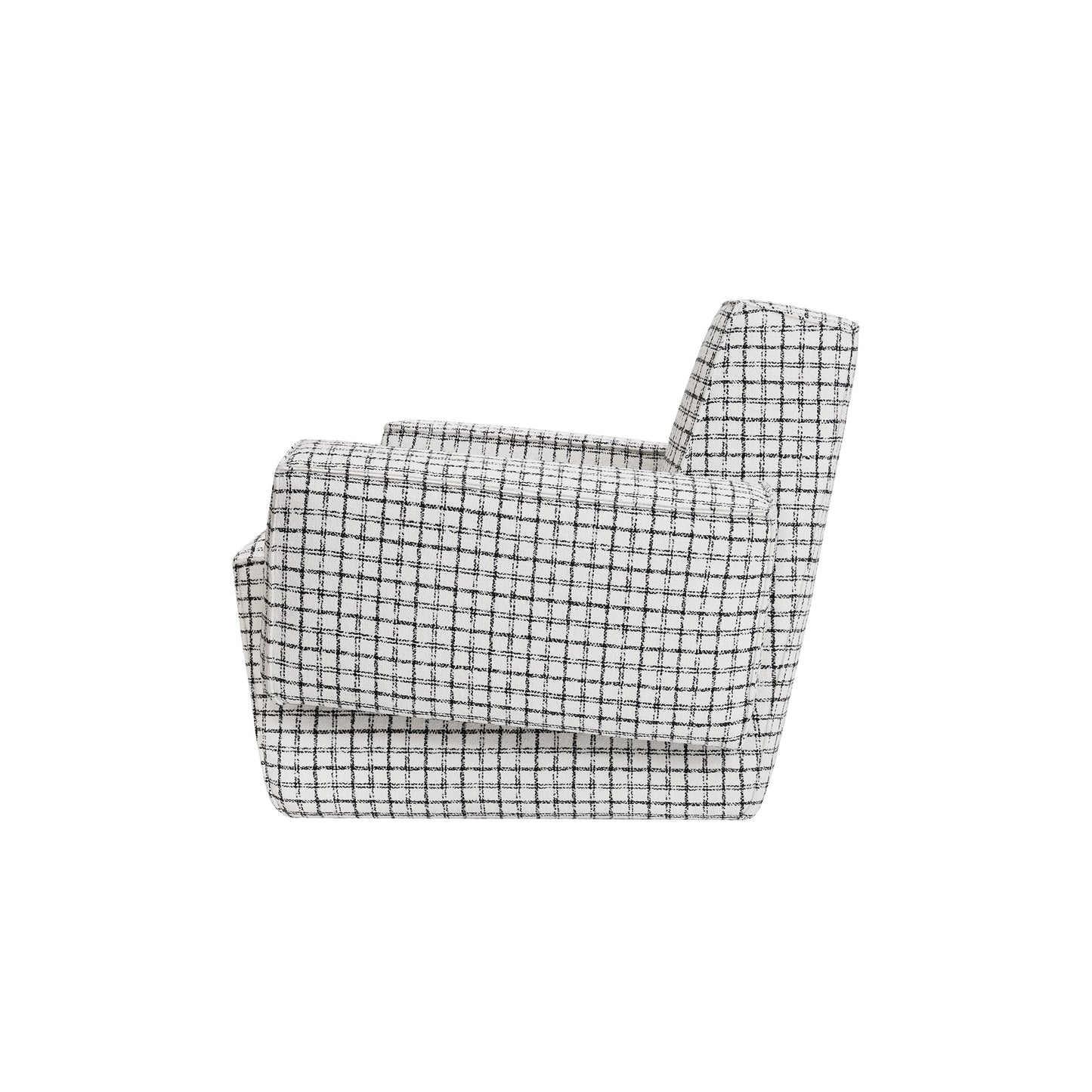 Hunk Lounge Chair With Armrests by Hem — view 3