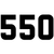 550mm