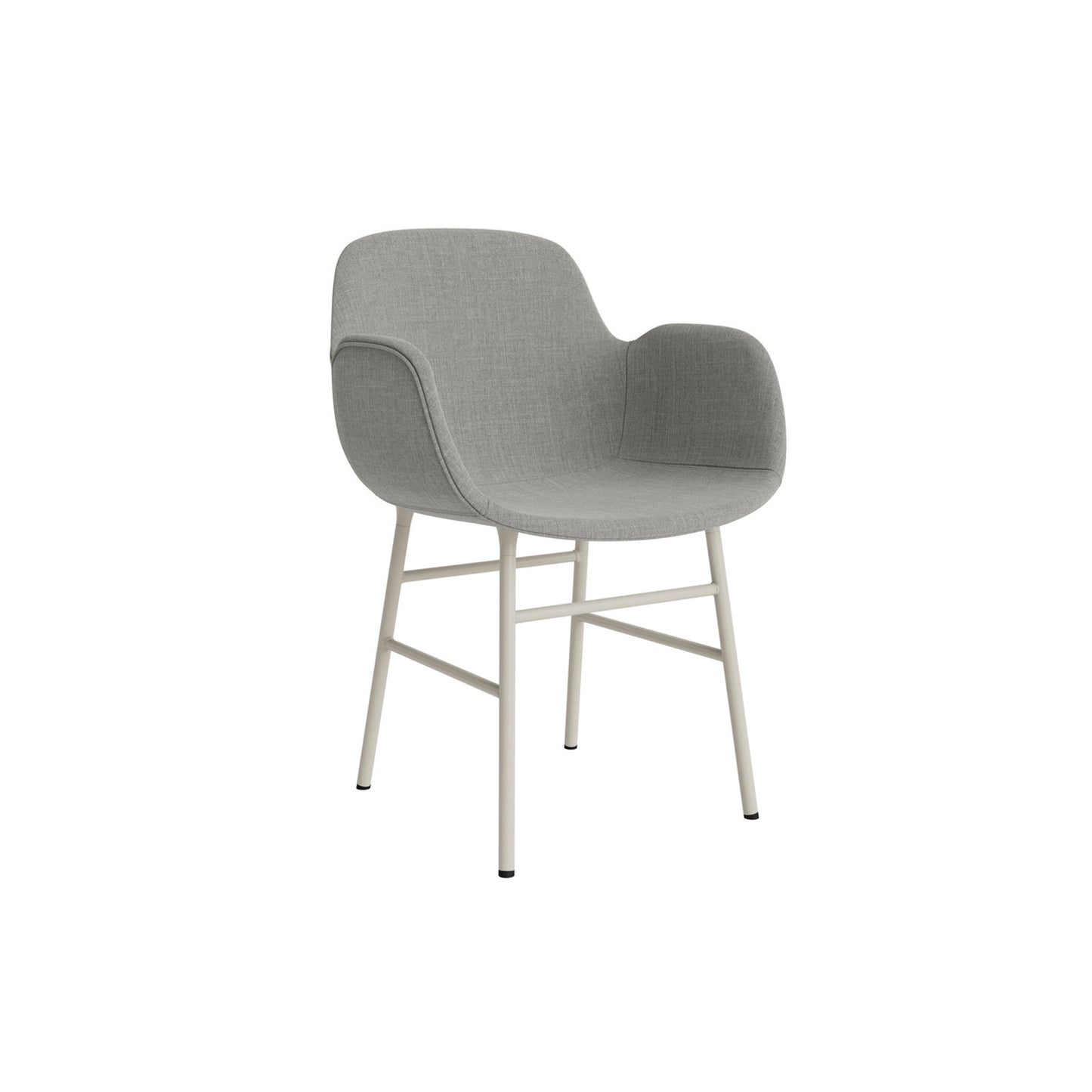 Form Armchair Steel Upholstered