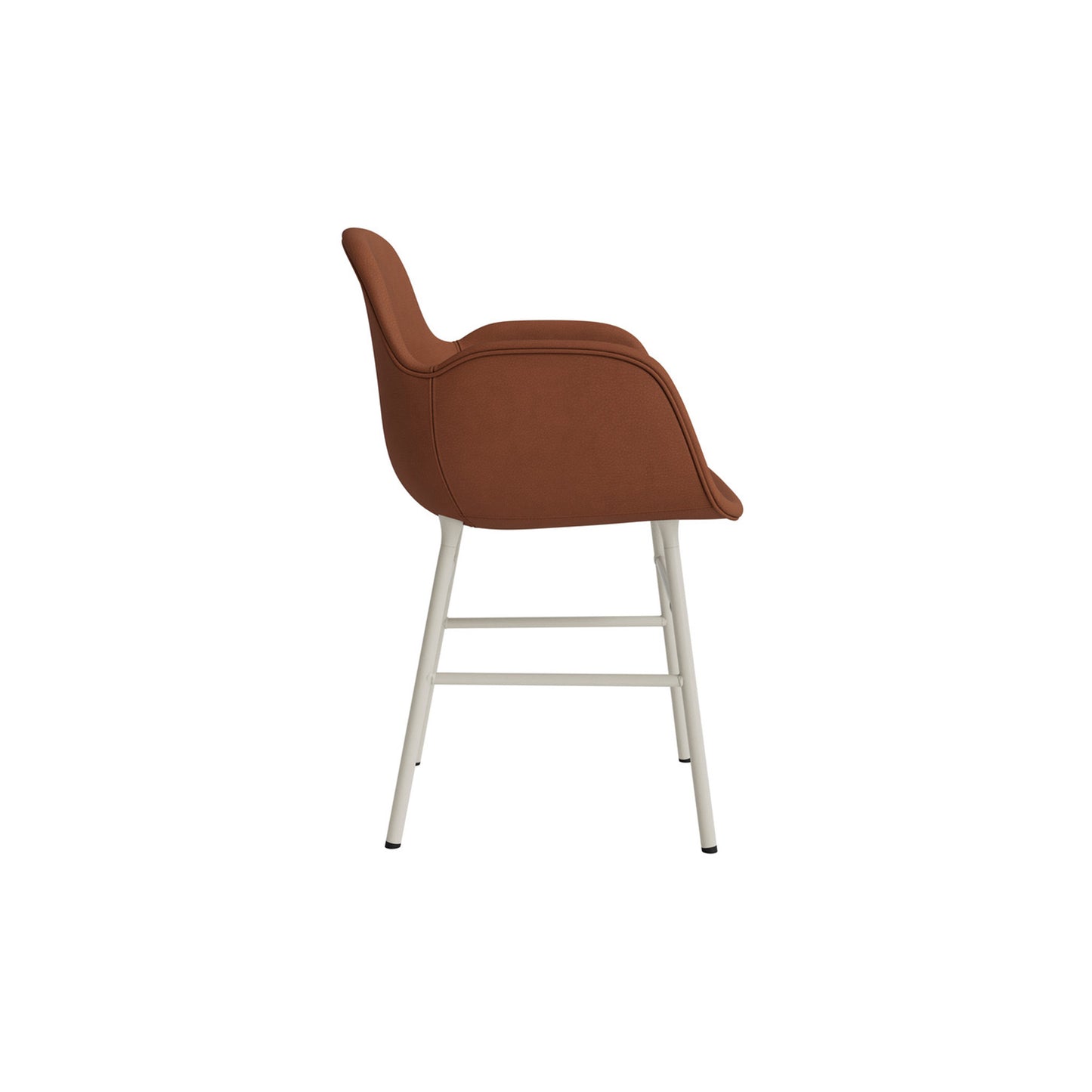 Form Armchair Steel Upholstered