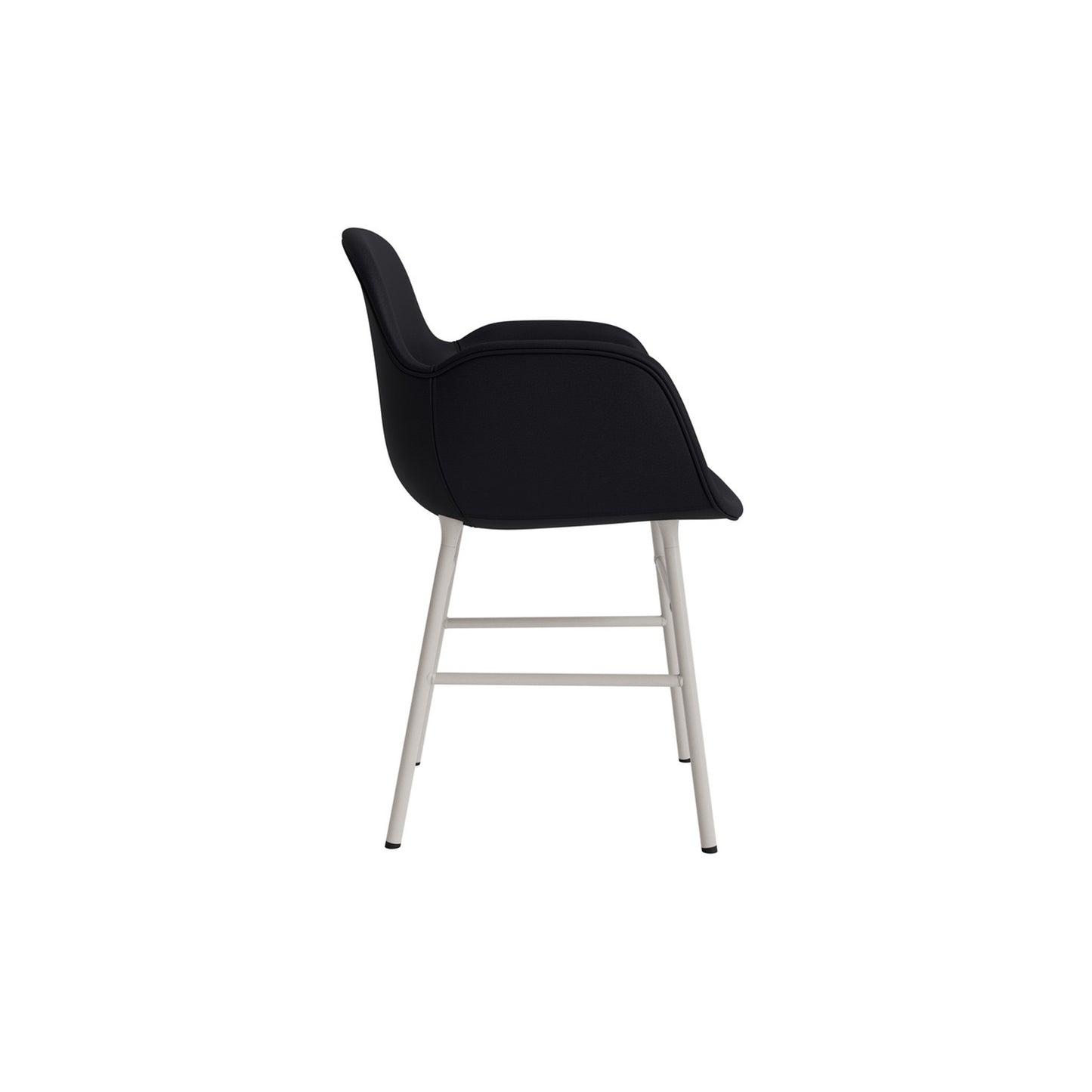 Form Armchair Steel Upholstered