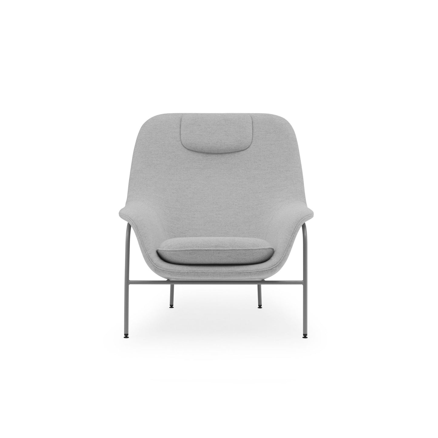 Drape Loungechair High - Steel