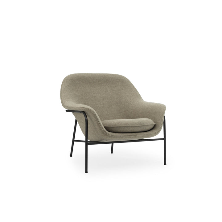 Drape Loungechair Low - Steel