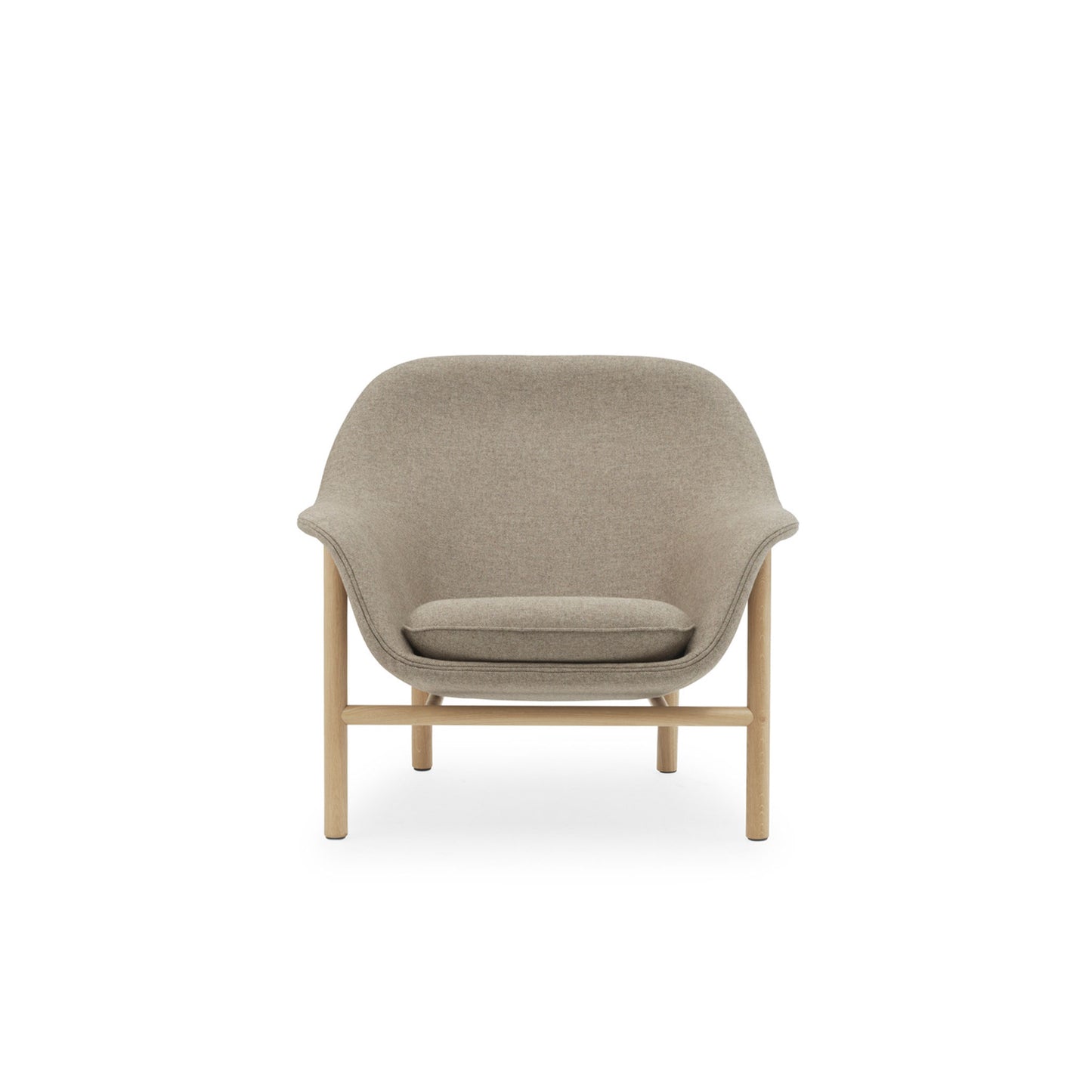Drape Loungechair Low - Oak