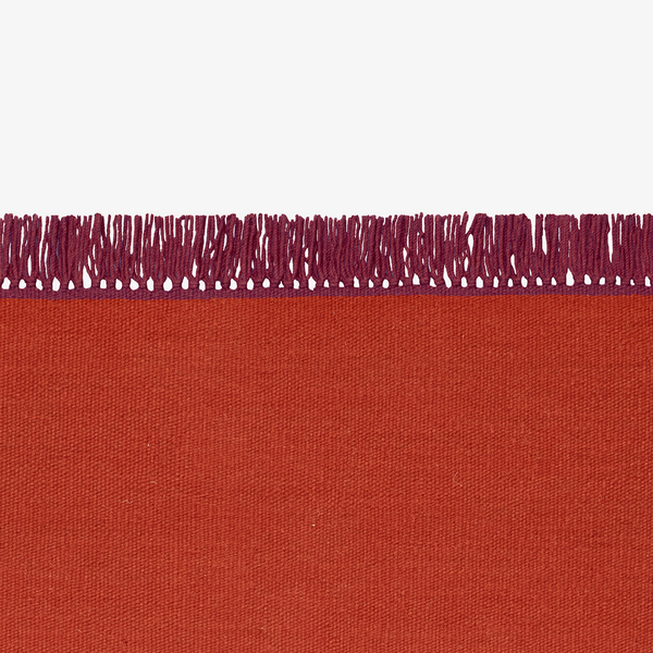 Kelim Cross Coloured Fringes