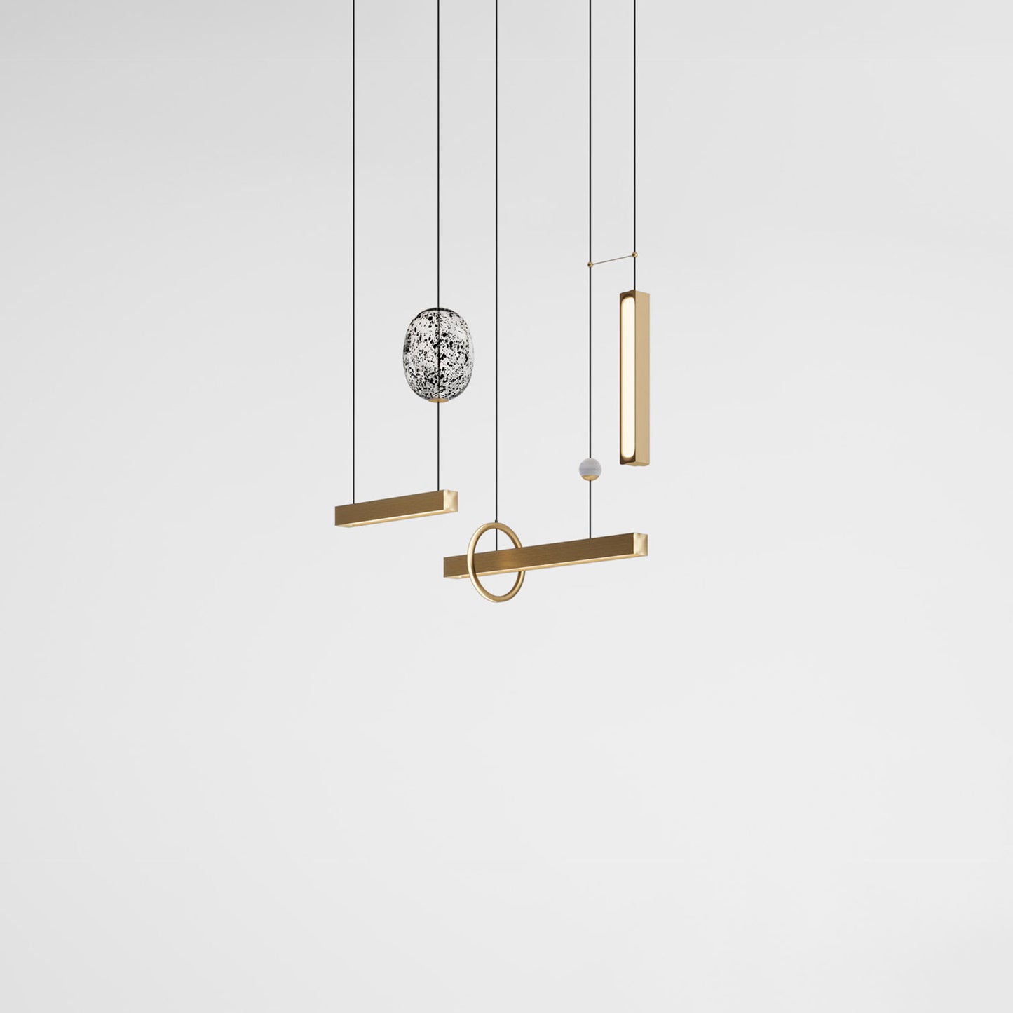 Milky Way Chandelier Horizontal