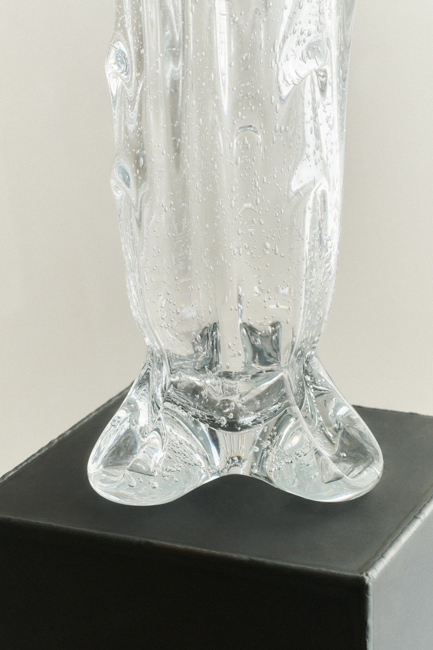 S.R. Vintage Drape Glass Vase