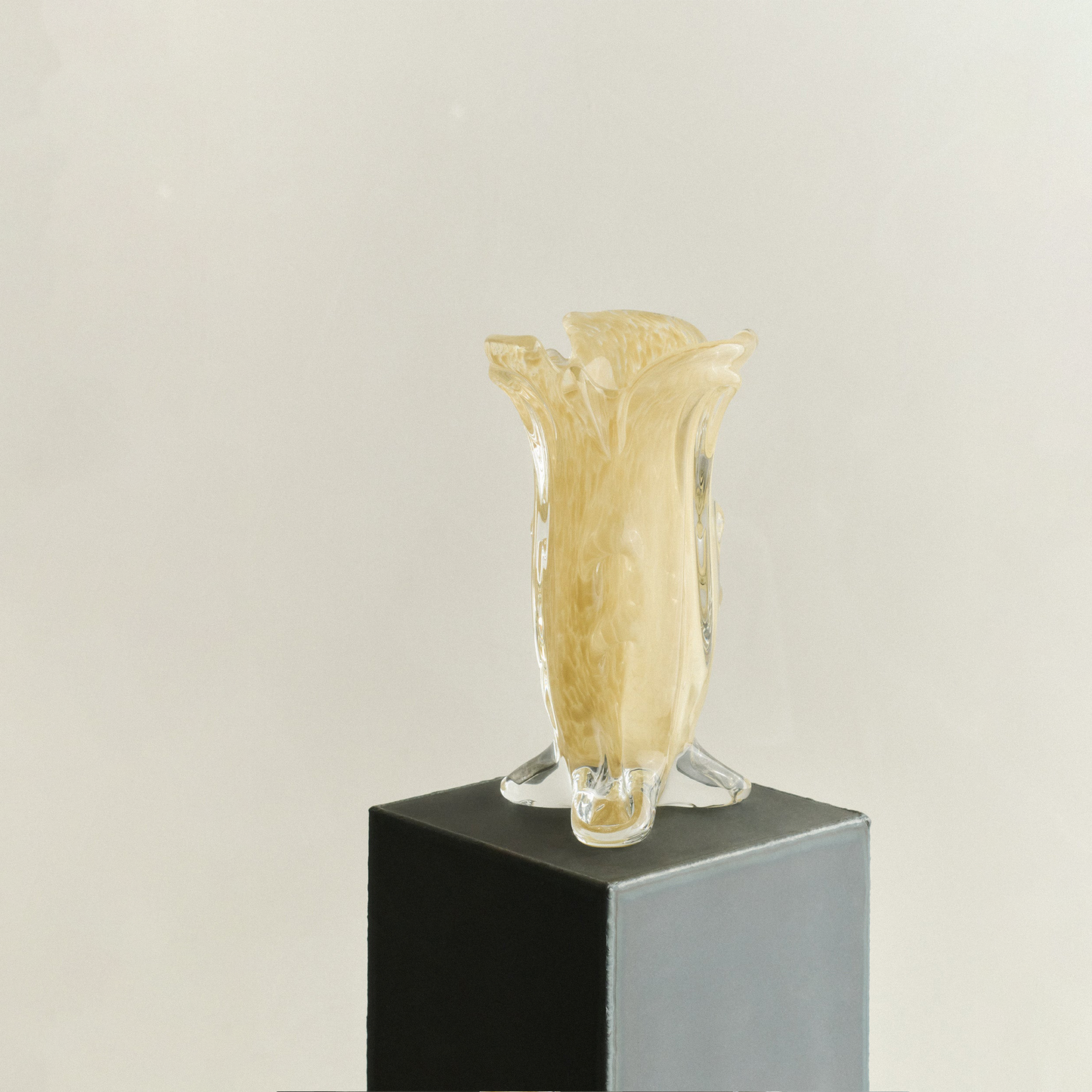 S.R. Vintage Drape Glass Vase