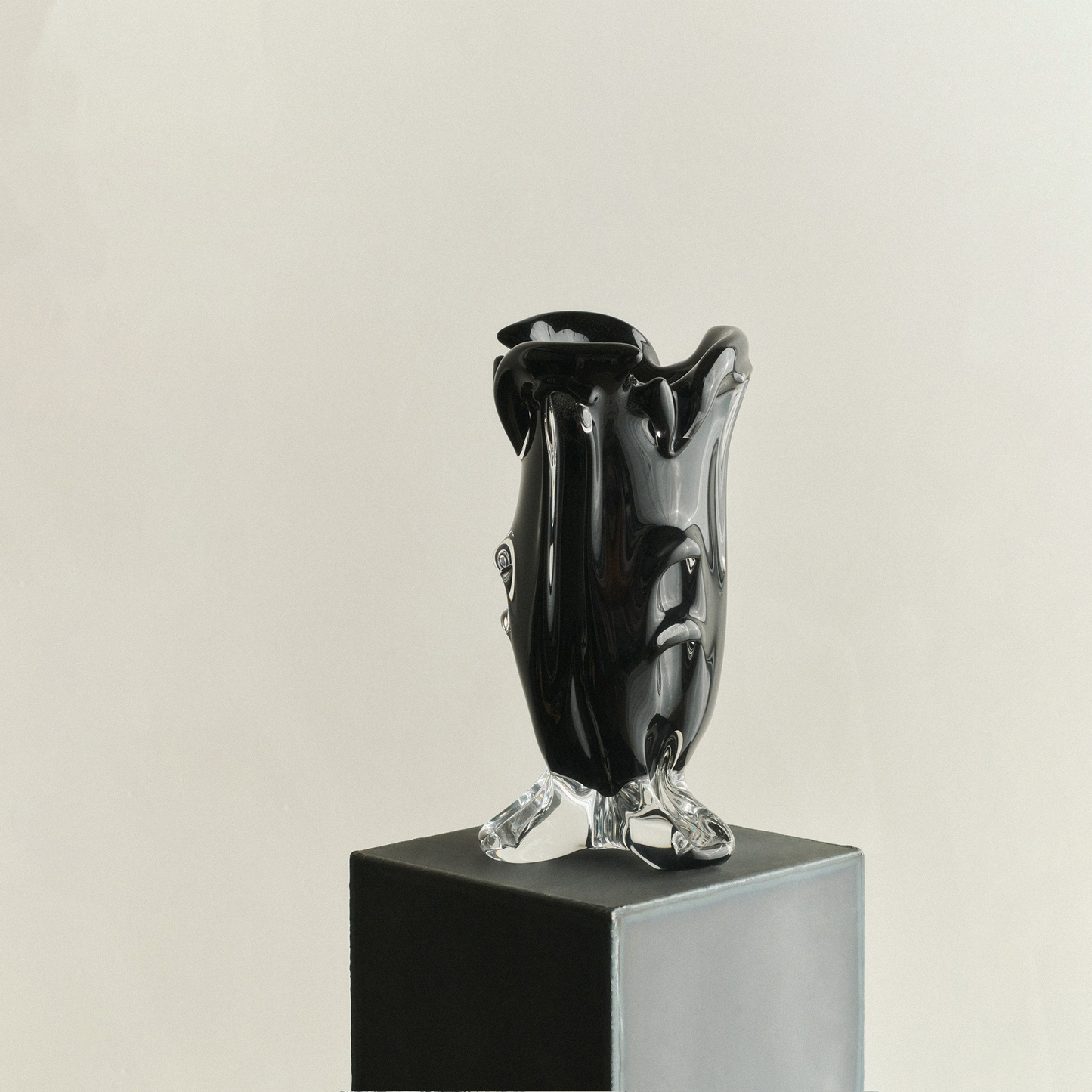 S.R. Vintage Drape Glass Vase