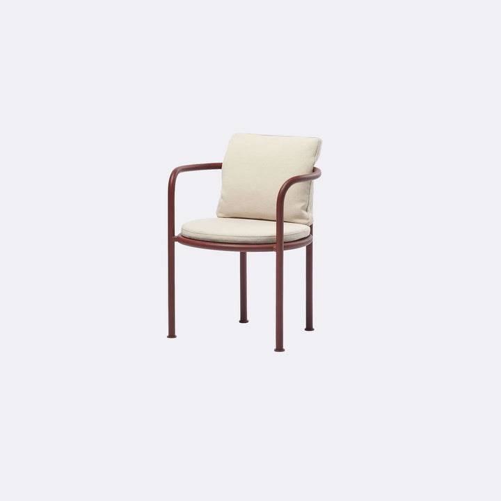 Roè Dining armchair with seat and backrest cushions