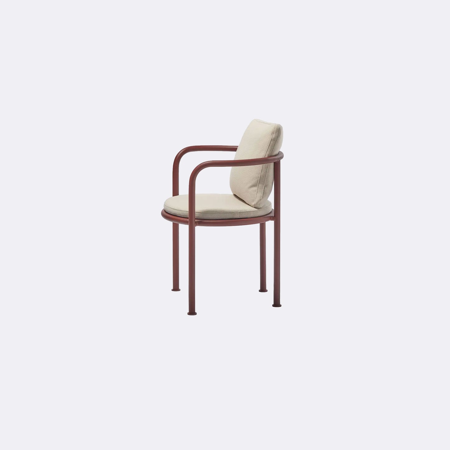 Roè Dining armchair with seat and backrest cushions