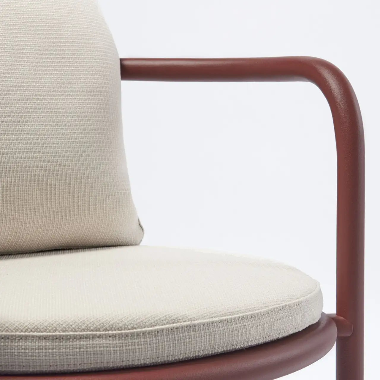 Roè Dining armchair with seat and backrest cushions