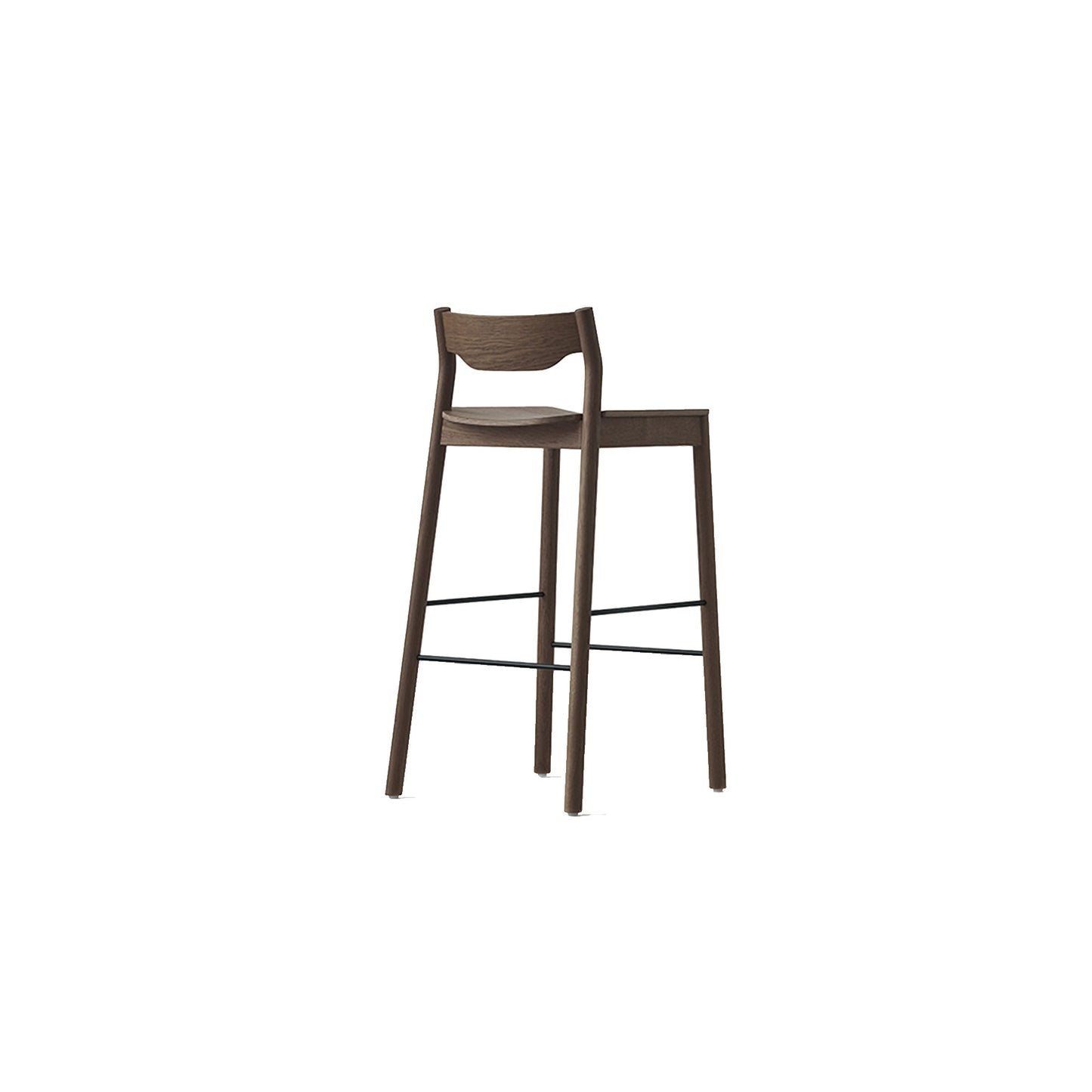 Tangerine Stool With Back
