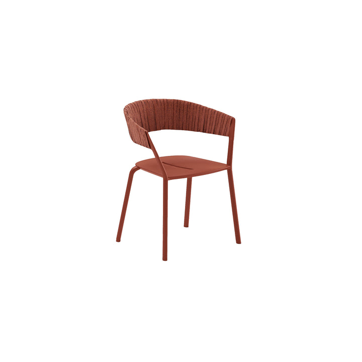 Ria Dining Armchair With Partially Woven Rope