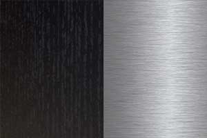 Ash Black / Brushed Stainless Steel