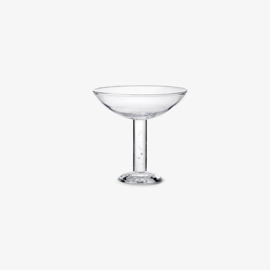 Bubble Glass Champagne Coupe - District Furniture