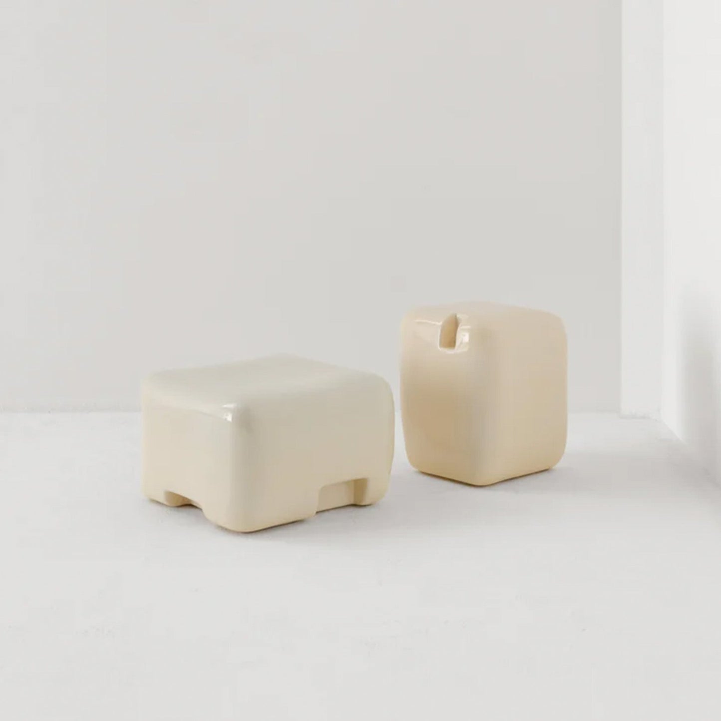 Cobble Low Table & Stool - District Furniture