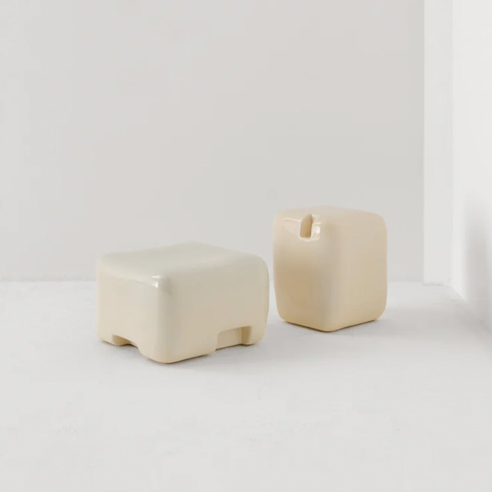 Cobble Low Table & Stool - District Furniture