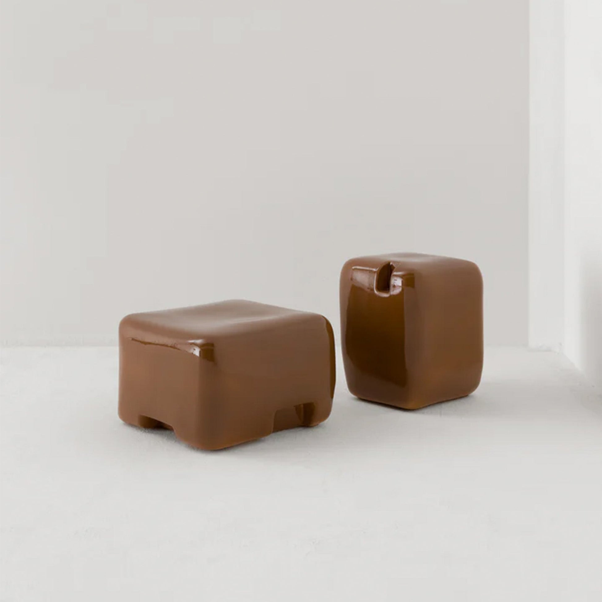 Cobble Low Table & Stool - District Furniture
