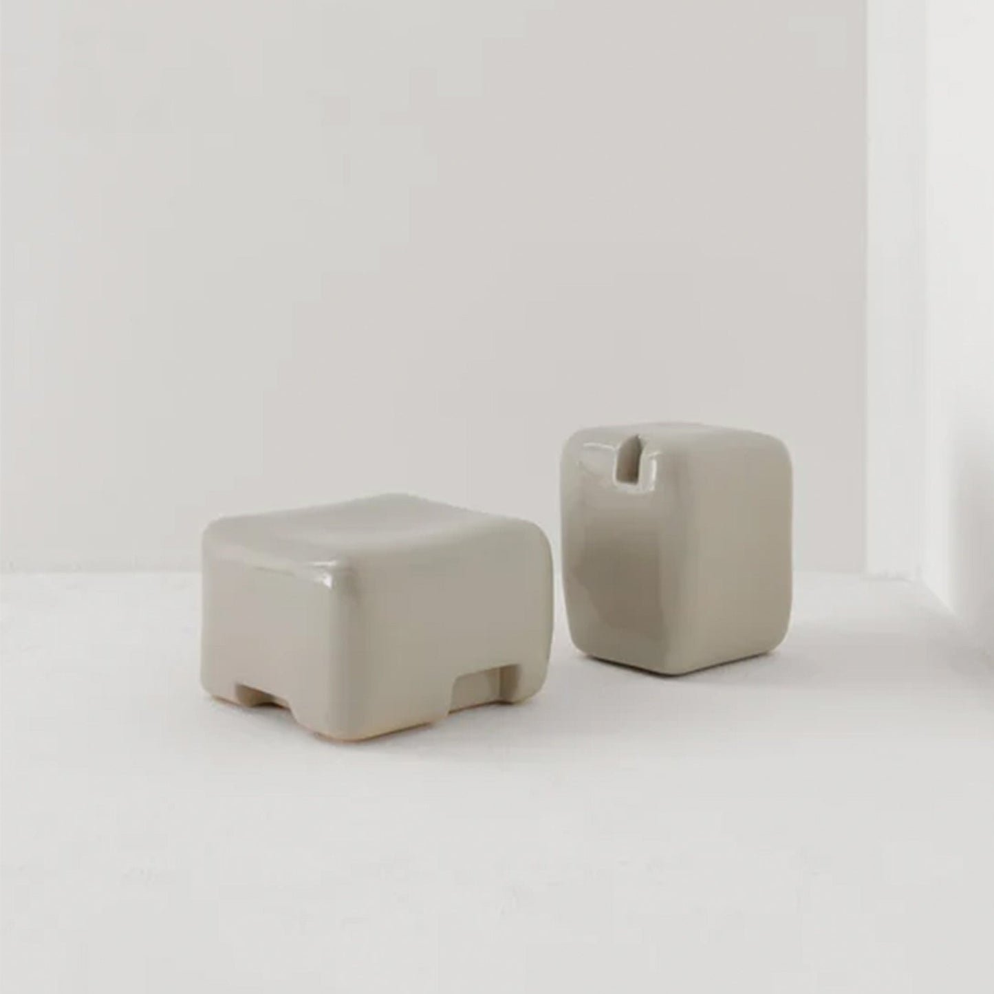 Cobble Low Table & Stool - District Furniture