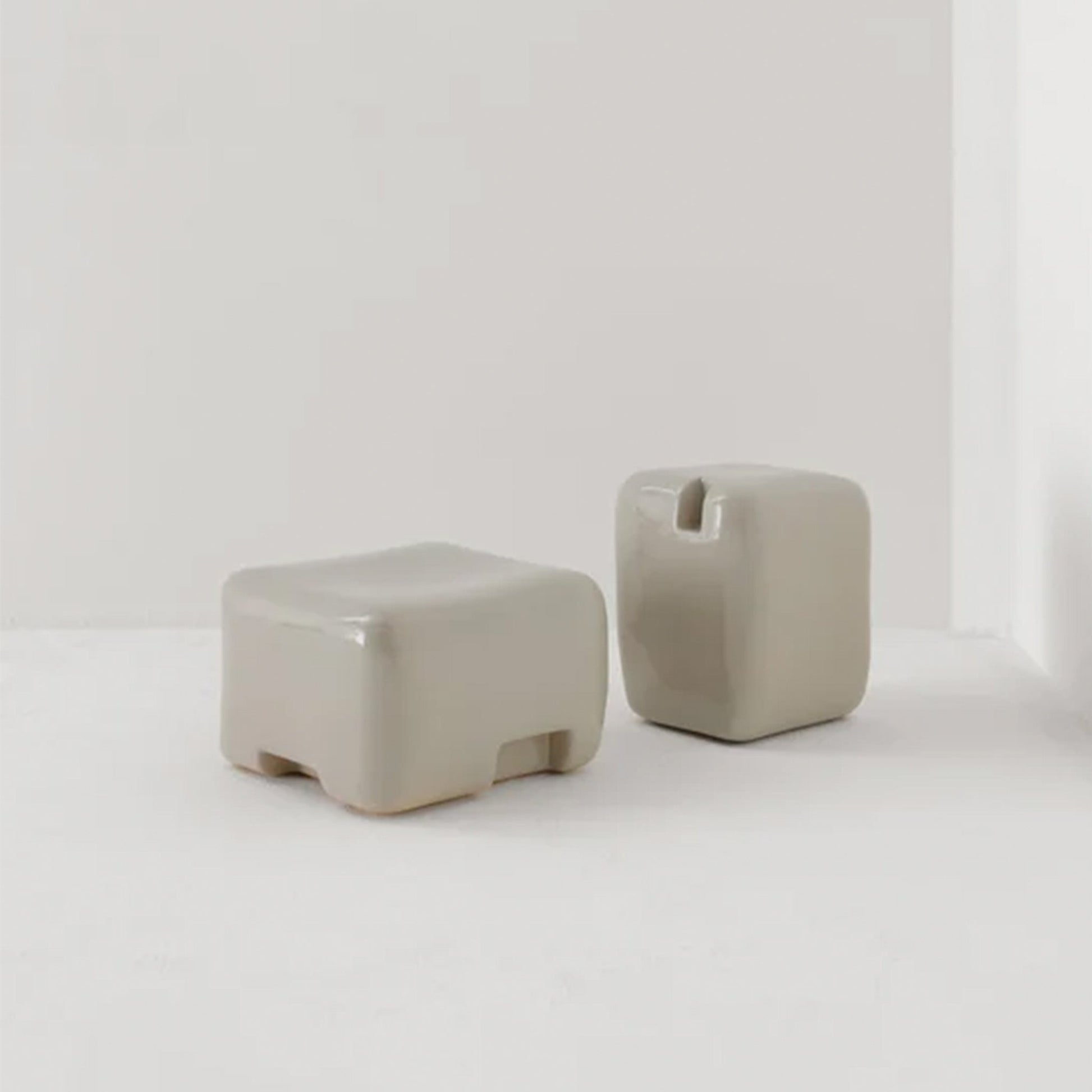 Cobble Low Table & Stool - District Furniture