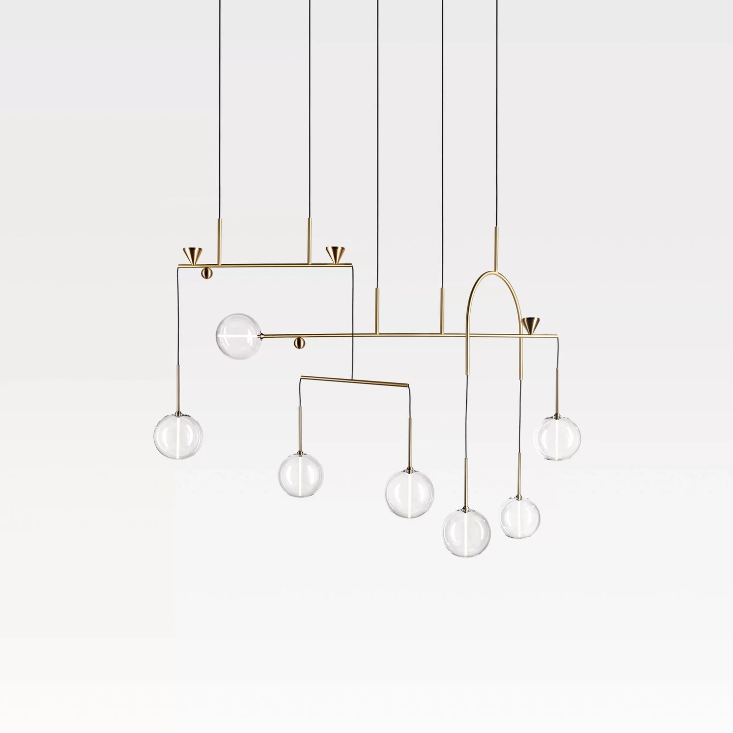 Dewdrops Chandelier Linear 07 - District Furniture